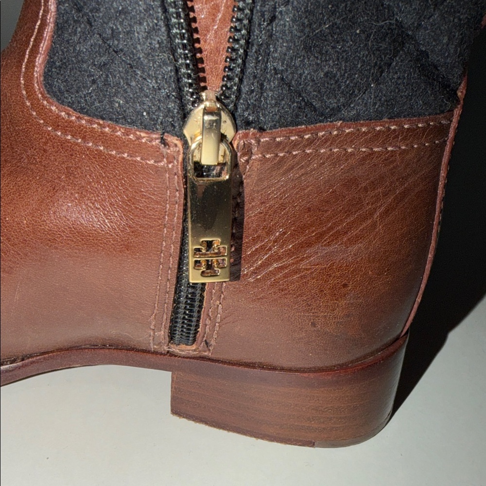 Tory Burch Black and Brown Over the Knee Boots - Picture 2 of 4